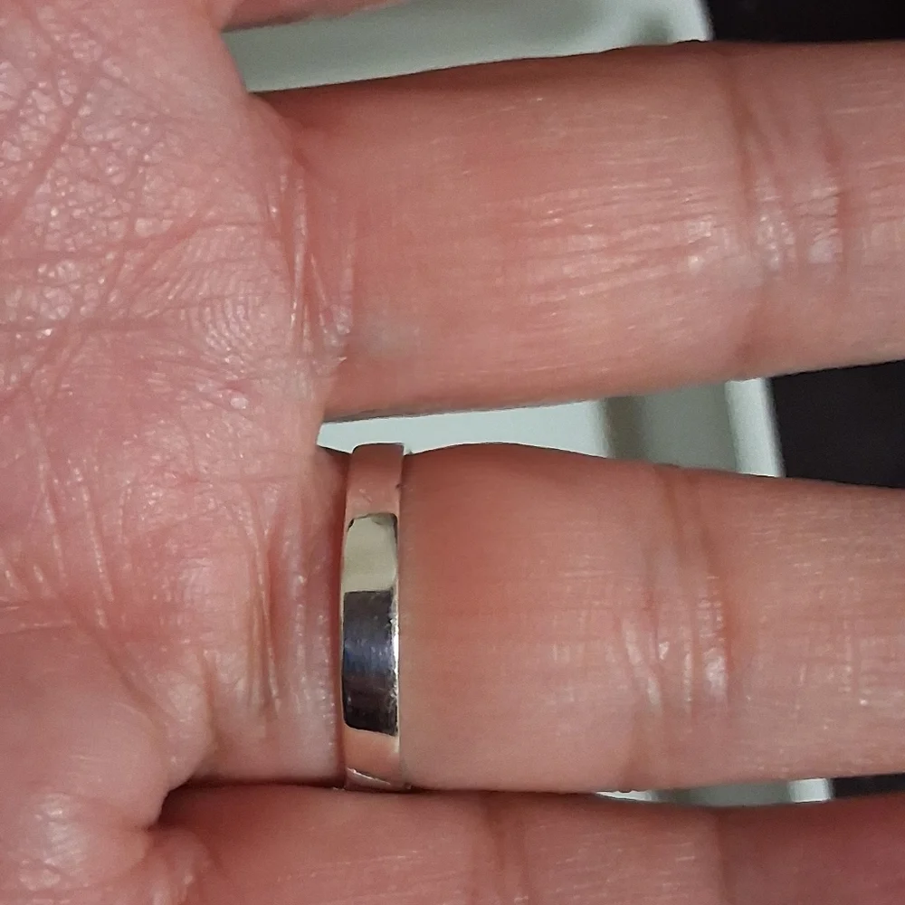 KINGMAN TURQUOISE RING 925 STERLING SILVER SIZE 7.5 - Picture 5 of 6